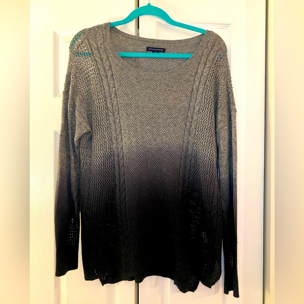 Like New. American Eagle Grey Ombré Sweater. Women’s size small.